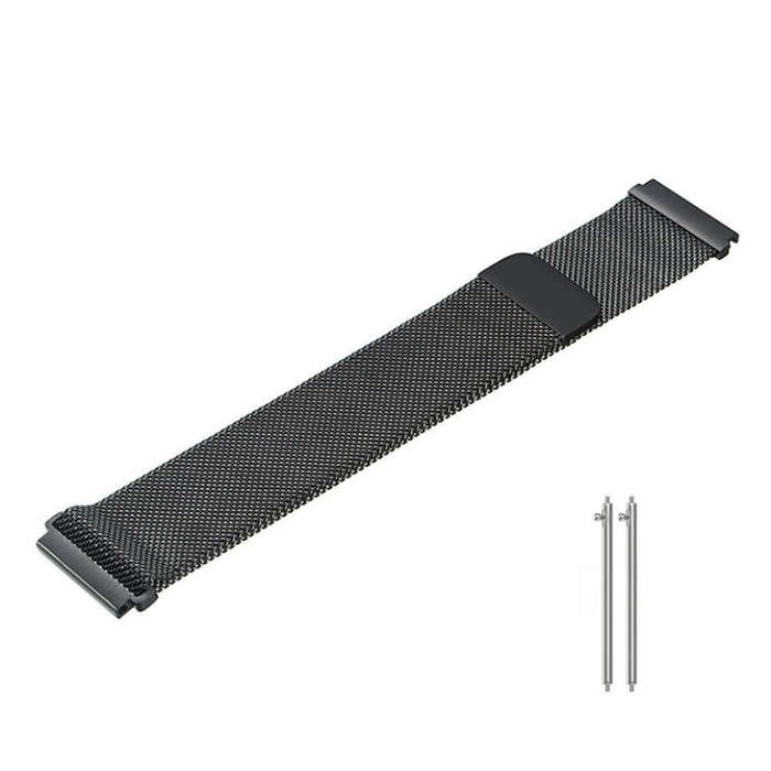 For Huami Amazfit GTS 22mm Milanese Magnetic Metal Watch Band(Rose Pink)