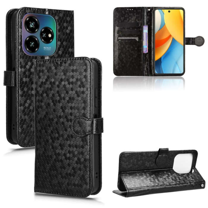 For ZTE nubia Blade V60 Design Honeycomb Dot Texture Leather Phone Case(Black)