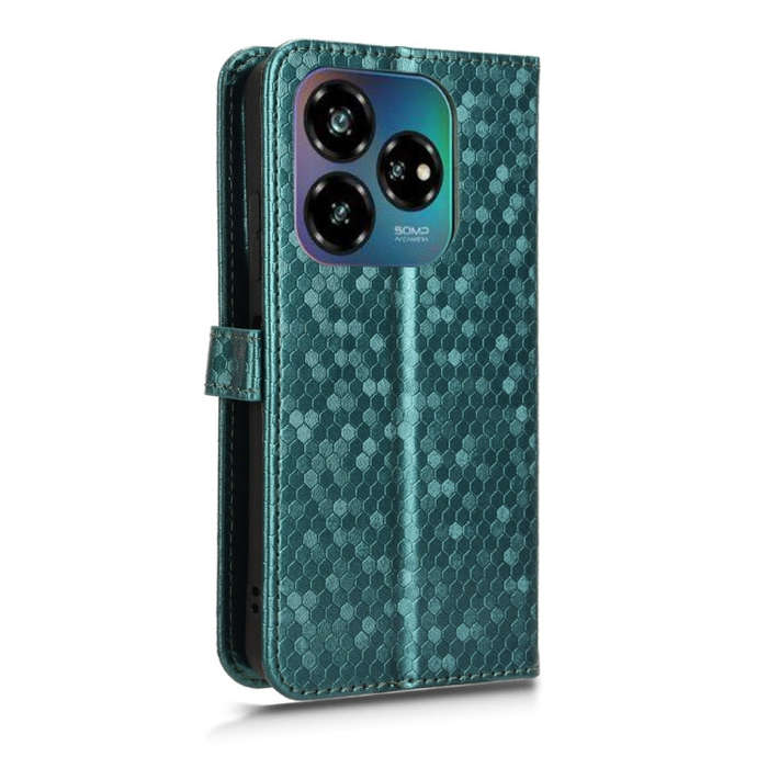 For ZTE nubia Blade V60 Design Honeycomb Dot Texture Leather Phone Case(Green)
