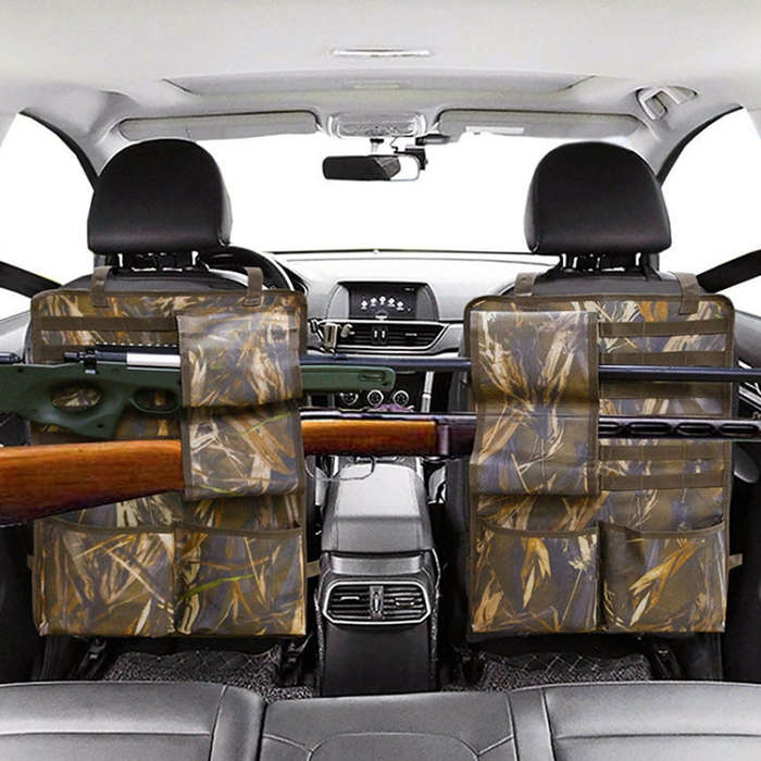 2pcs / Set Car Front Seat Back Camouflage Storage Bag Car Hanging Organiser(Camouflage)