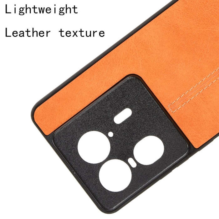 For Motorola Edge 50 Ultra / X50 Ultra Cow Pattern Sewing Back Cover Phone Case(Orange)