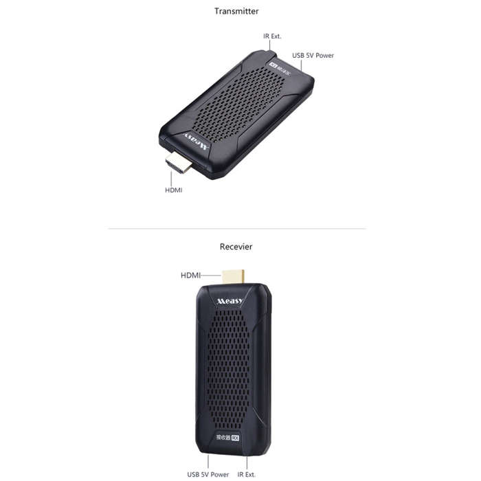 Measy FHD656 Nano 1080P HDMI 1.4 HD Wireless Audio Video Double Mini Transmitter Receiver Extende...