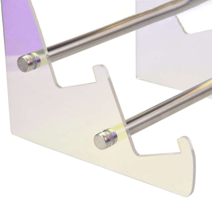 Acrylic Colorful Keyboard Storage Display Stand, Style:Dual Layer