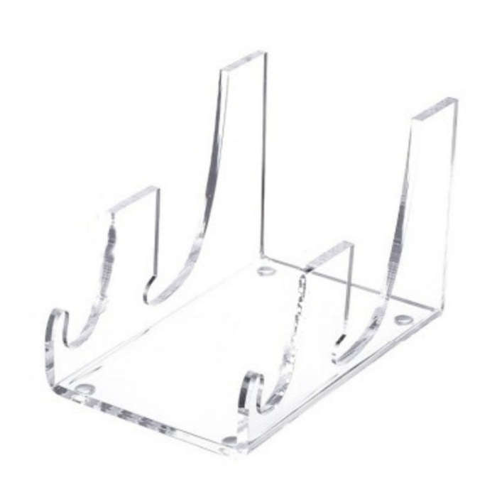 Single Pack Acrylic Transparent Plate Storage Rack Tableware Display Stand
