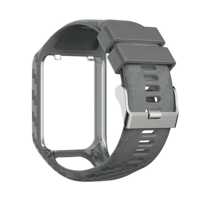 For Tomtom 2 / 3 Radium Carving Texture Watch Band(Grey)