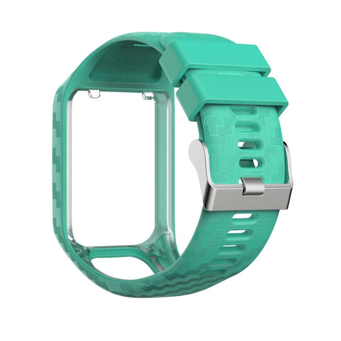 For Tomtom 2 / 3 Radium Carving Texture Watch Band(Mint Green)