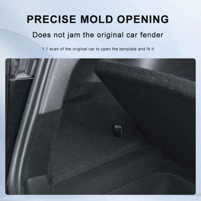 For Tesla Model 3 2pcs / Set Car Trunk Side Storage Box, Flagship Model, Style:without Cover