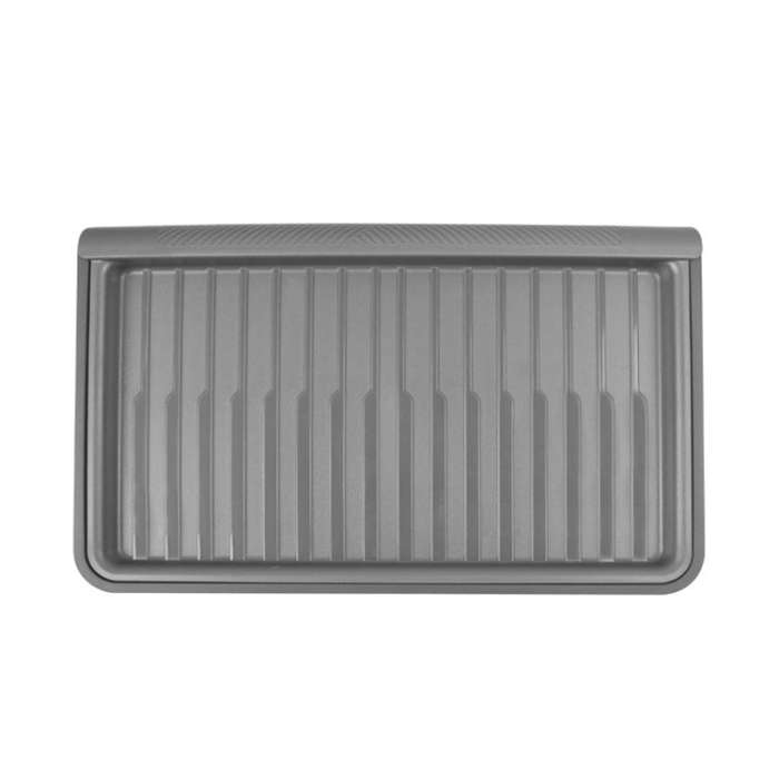 For Tesla Model Y 2021-2023 TPE Storage Organizer Under Car Seat, Style:with Cover(Grey)