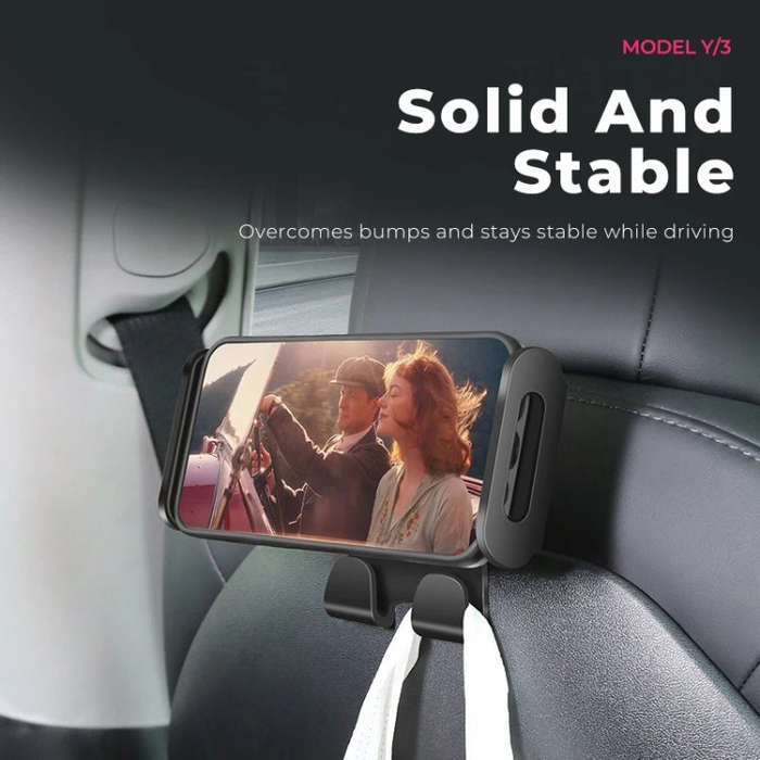 For Tesla Model 3 / Y Car Rear Seat Phone Tablet Holder, Style:Bracket Base