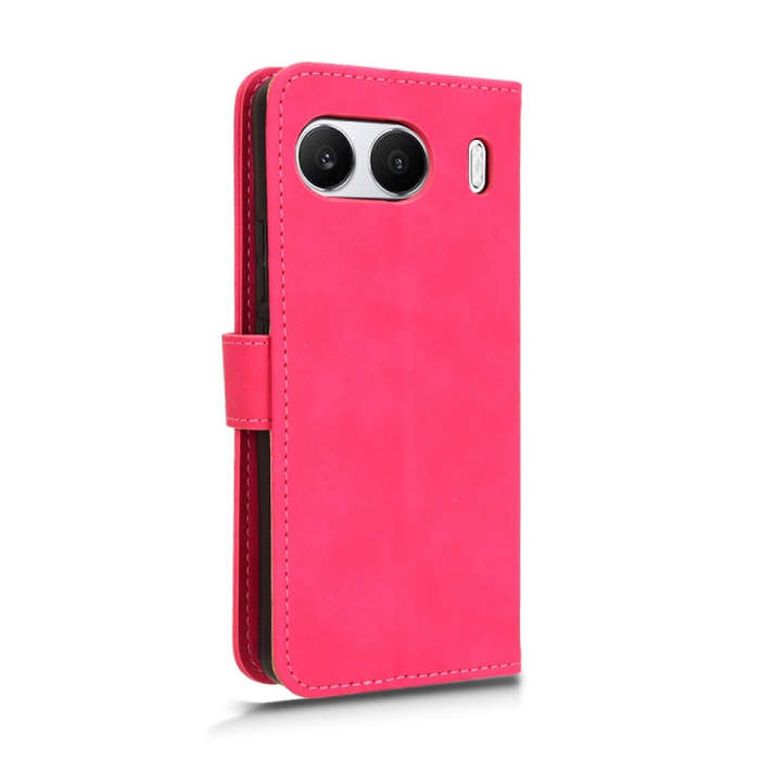 For OnePlus Nord 4 5G Skin Feel Magnetic Flip Leather Phone Case(Rose Red)