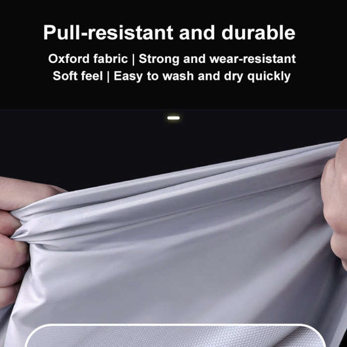 MOTOLSG Motorcycle Waterproof Sunproof Dustproof Thickening Cover, Size:XL(Silver)