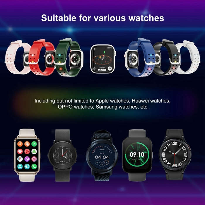 For Apple Watch Series 2 38mm Luminous Colorful Light Silicone Watch Band(Green)