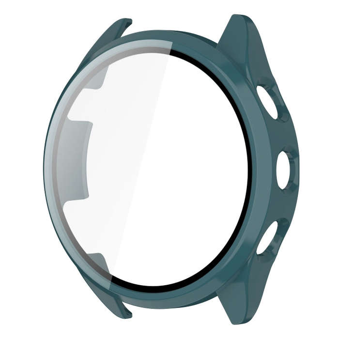 For Garmin Forerunner 165 PC + Tempered Film Integrated Watch Protective Case(Green)
