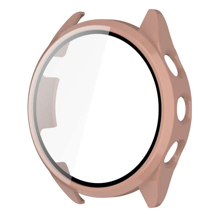 For Garmin Forerunner 165 PC + Tempered Film Integrated Watch Protective Case(Pink)