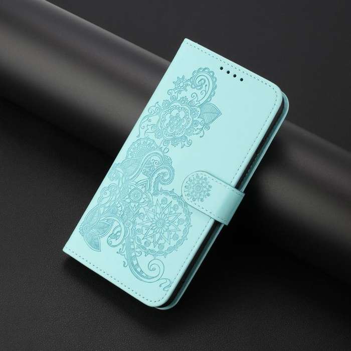 For Infinix Note 50x Datura Flower Embossed Flip Leather Phone Case(Light blue)