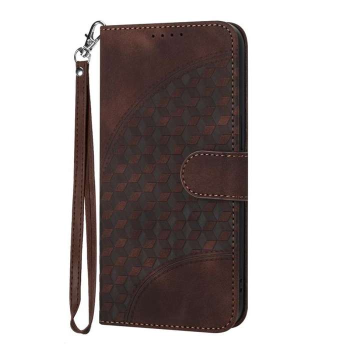 For Tecno Camon 40 Premier Elephant Head Embossed Phone Leather Case with Lanyard(Coffee)
