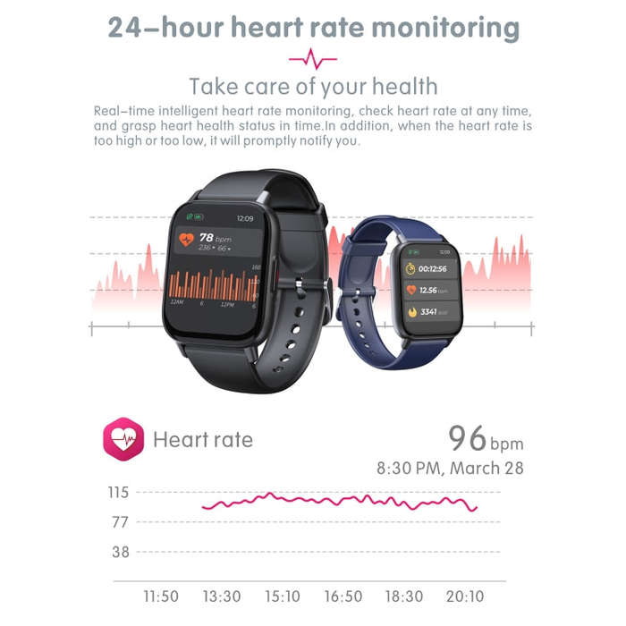 QS16 Pro 1.83 inch BT5.0 Smart Sport Watch, Support Bluetooth Call / Sleep / Blood Oxygen / Tempe...