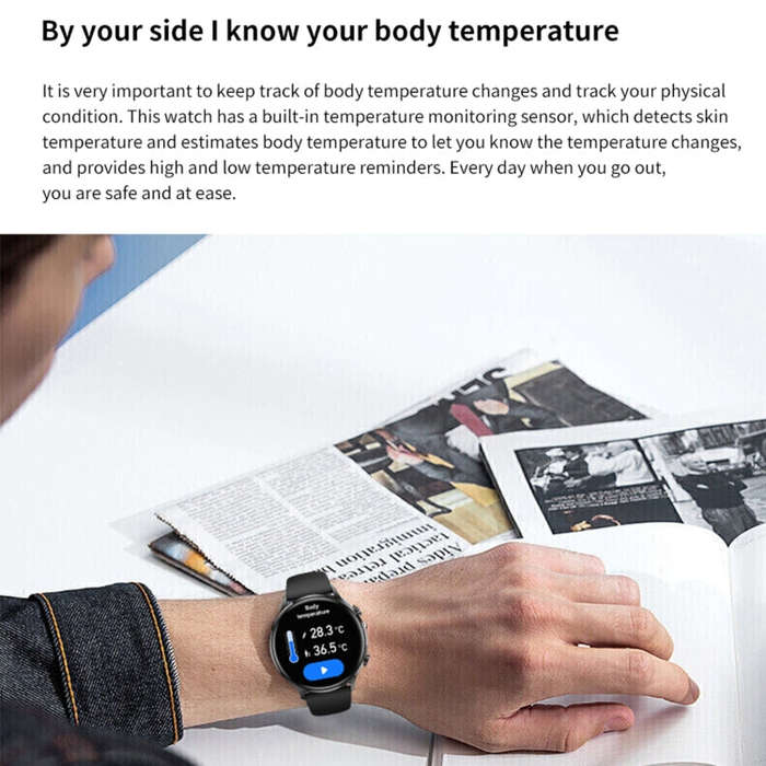 QS40 1.39 inch BT5.2 Smart Sport Watch, Support Bluetooth Call / Sleep / Blood Oxygen / Temperatu...