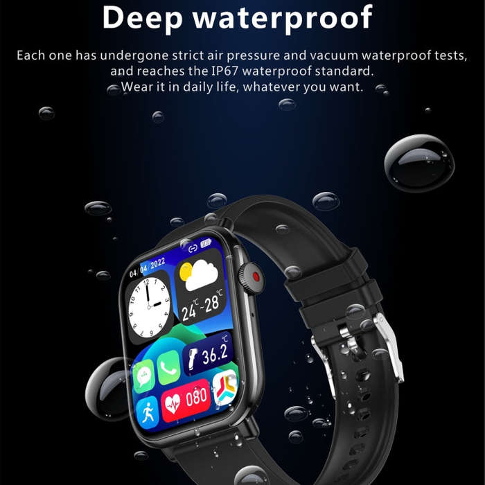 QX9 1.96 inch BT5.2 Smart Sport Watch, Support Bluetooth Call / Sleep / Blood Oxygen / Heart Rate...