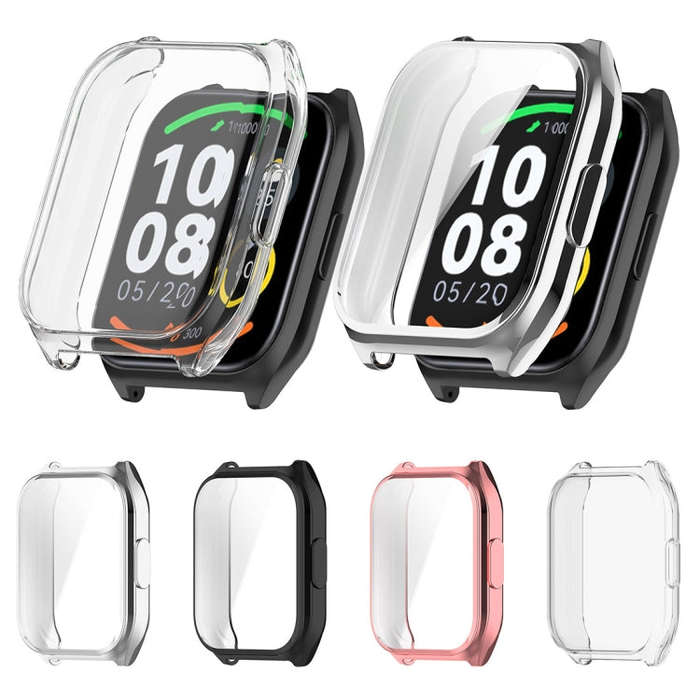 For Xiaomi HayLou RS4 Plus LS11 / LS12 Full Coverage TPU Electroplated Watch Protective Case(Tran...