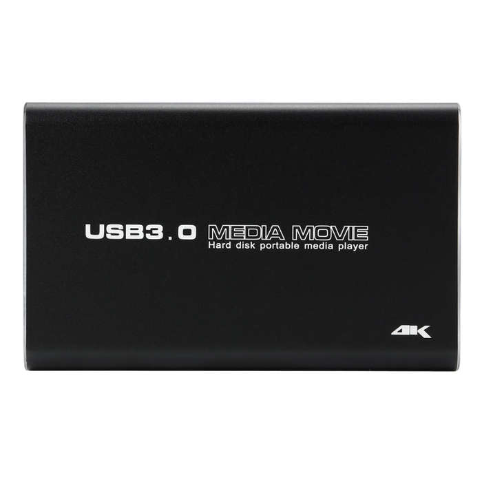 MP2506P 4K 30Hz HD Media Player, Support Auto Loop Play Videos & Photos & Music(UK Plug)