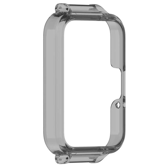 For Samsung Galaxy Fit 3 12mm Half Coverage Hollowed PC Watch Protective Case(Transparent Black)