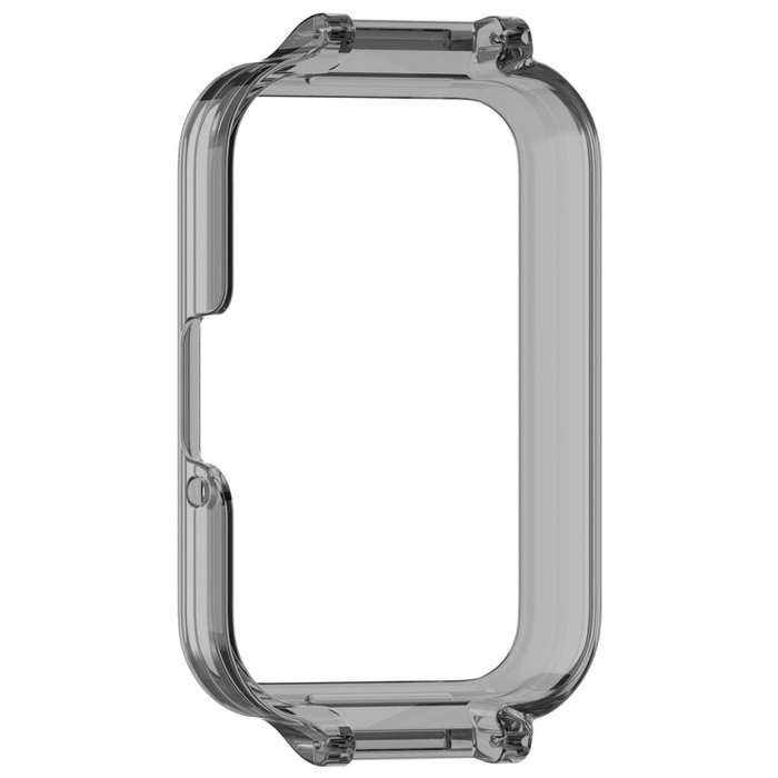 For Samsung Galaxy Fit 3 12mm Half Coverage Hollowed PC Watch Protective Case(Transparent Black)