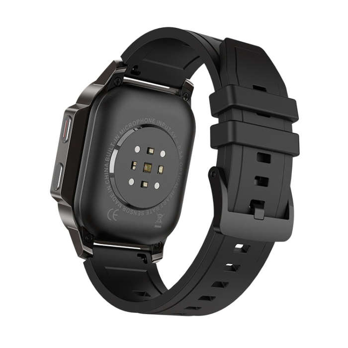 LEMFO DM62 2.13 inch AMOLED Square Screen Smart Watch Android 8.1, Specification:2GB+16GB(Black)
