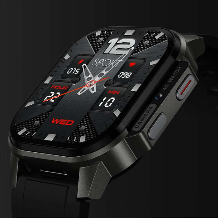 LEMFO DM62 2.13 inch AMOLED Square Screen Smart Watch Android 8.1, Specification:2GB+16GB(Black)