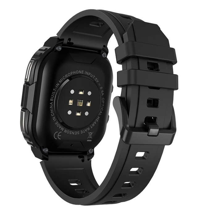 LEMFO DM63 2.13 inch AMOLED Square Screen Smart Watch Android 8.1, Specification:2GB+16GB(Black)