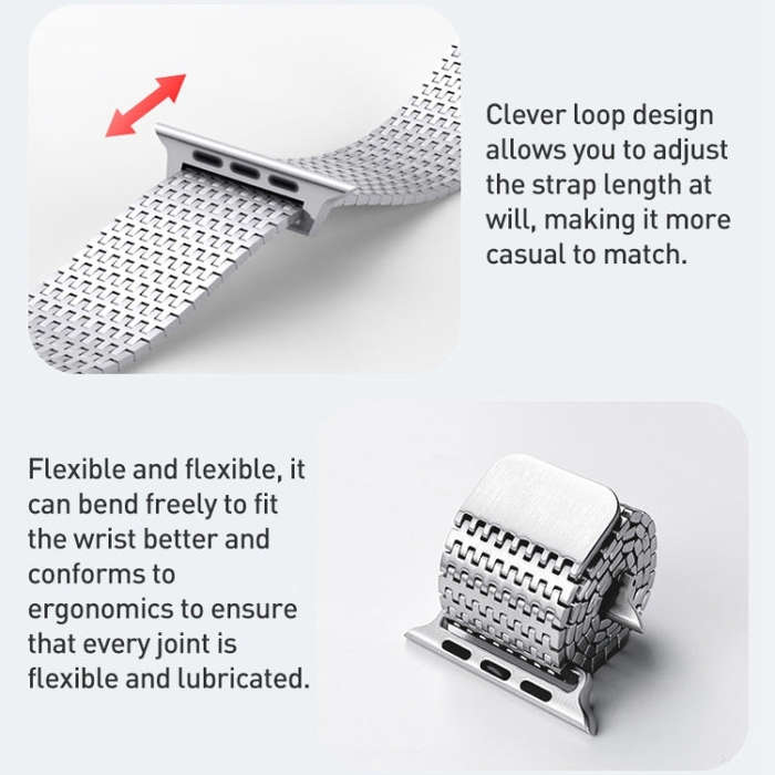 For Apple Watch Series 9 45mm Milanese Loop Magnetic Clasp Stainless Steel Watch Band(Titanium Gold)