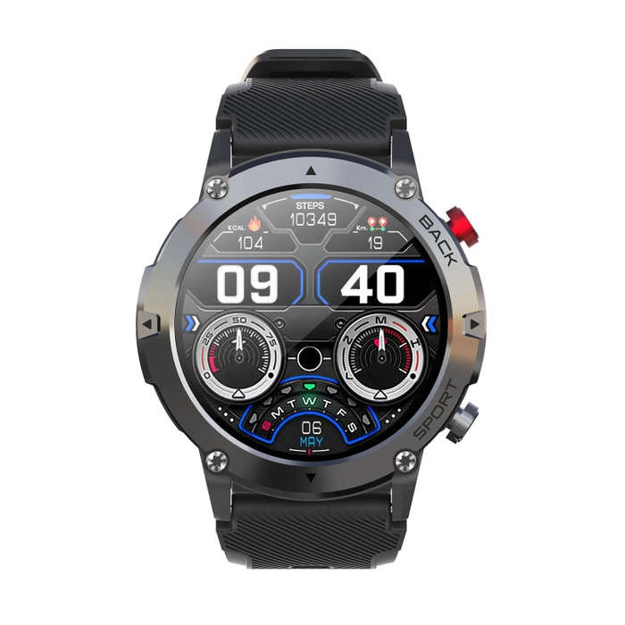 LEMFO LF26MAX 1.32 inch HD Round Screen Smart Watch Supports Bluetooth Calls(Black)