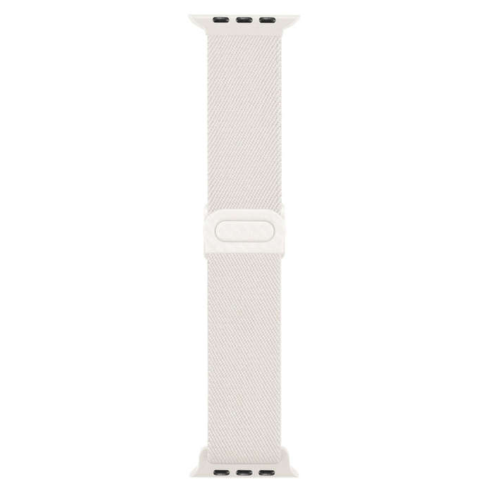 For Apple Watch Series 2 42mm Carbon Fiber Texture Snap Buckle Nylon Watch Band(Starlight)