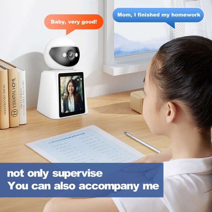 Srihome SH053 2MP 2.8 inch IPS Screen Smart IP Camera Baby Monitor(UK Plug)