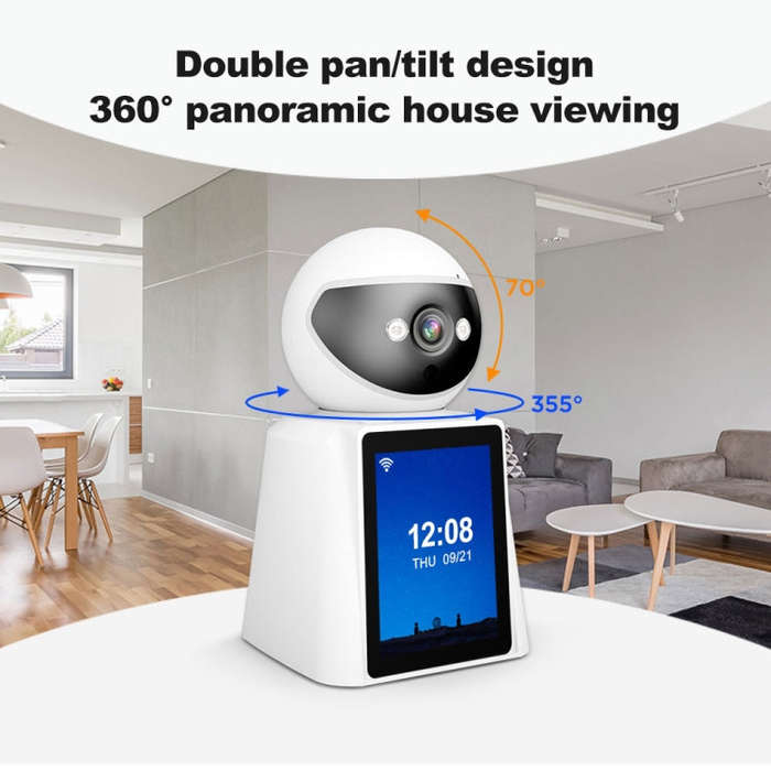 Srihome SH053 2MP 2.8 inch IPS Screen Smart IP Camera Baby Monitor(AU Plug)