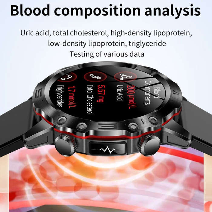 ET482 1.43 inch AMOLED Screen Sports Smart Watch Support Bluetooth Call /  ECG Function(Black Ste...