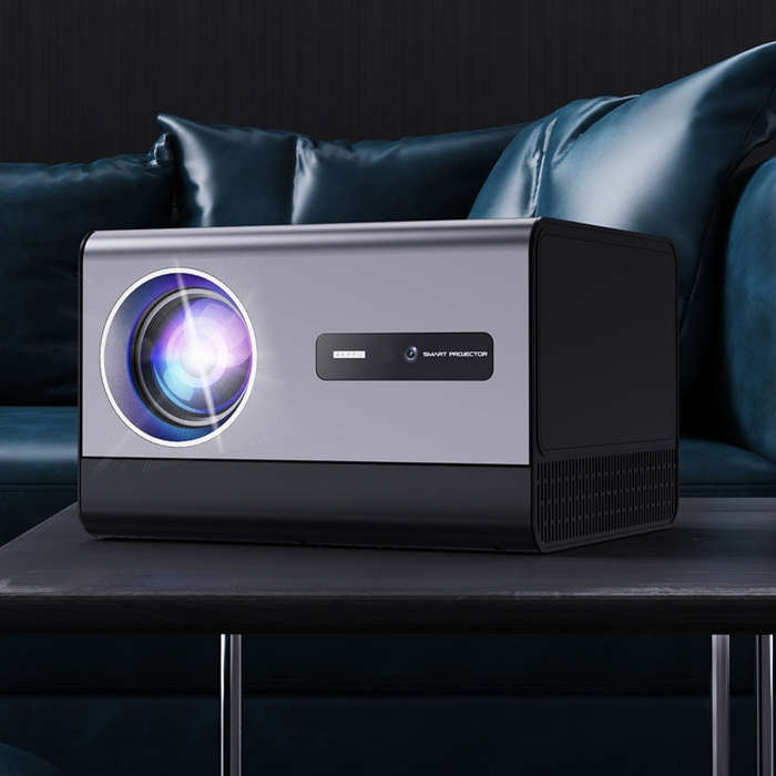 GXMO H50 Android 12 2GB+16GB 1080P 500ANSI 2.4G & 5G Dual WiFi Modes Wireless Projector(Black)