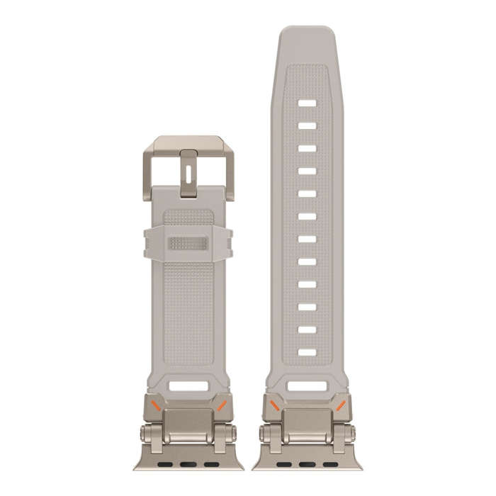 For Apple Watch Series 3 42mm Explorer TPU Watch Band(Titanium Starlight)