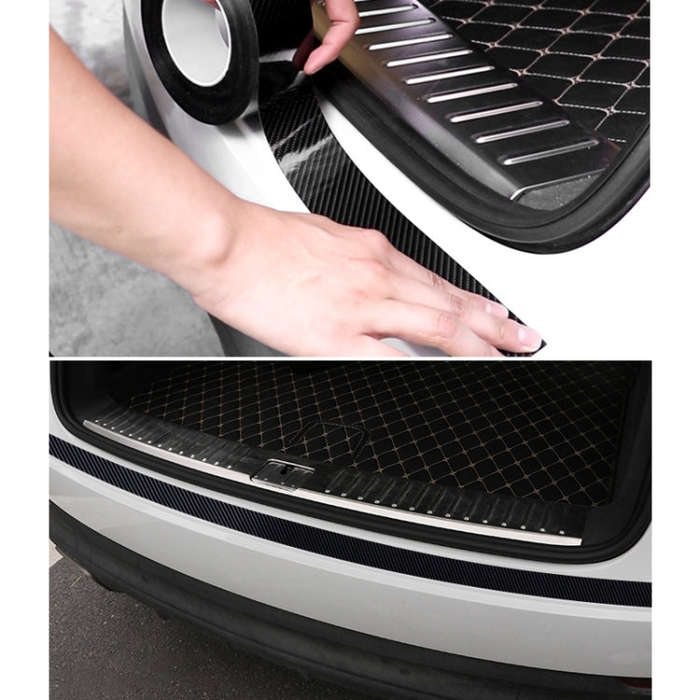 Universal Car Carbon Fiber Door Anti-collision Strip Protection Guards Trims Stickers Tape, Size:...