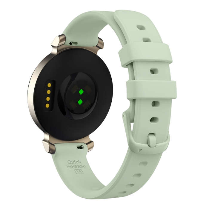 For Garmin Lily 2 Silicone Watch Band Wristband(Light Green)