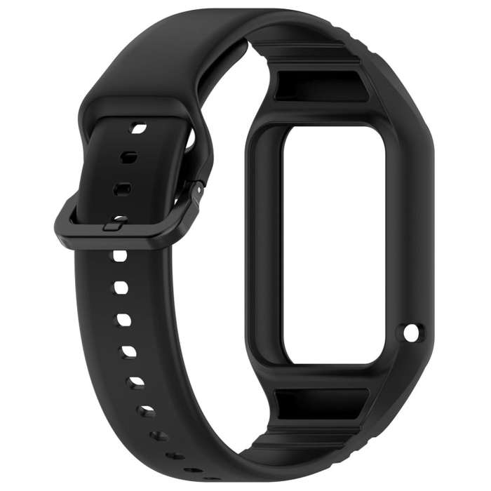 For Xiaomi Mi Band 8 Pro Solid Color Integrated TPU Watch Band(Black)