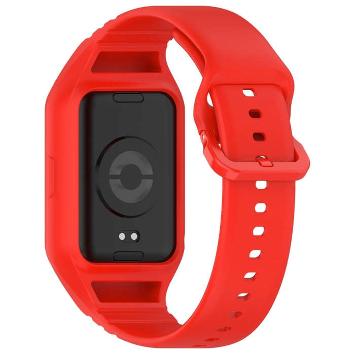 For Xiaomi Mi Band 8 Pro Solid Color Integrated TPU Watch Band(Red)