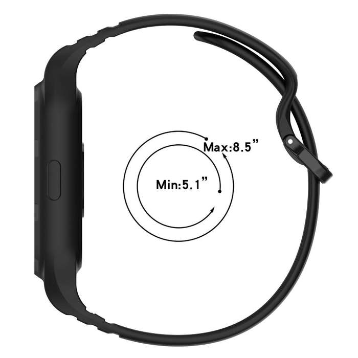 For Xiaomi Mi Band 8 Pro Solid Color Integrated TPU Watch Band(Red)