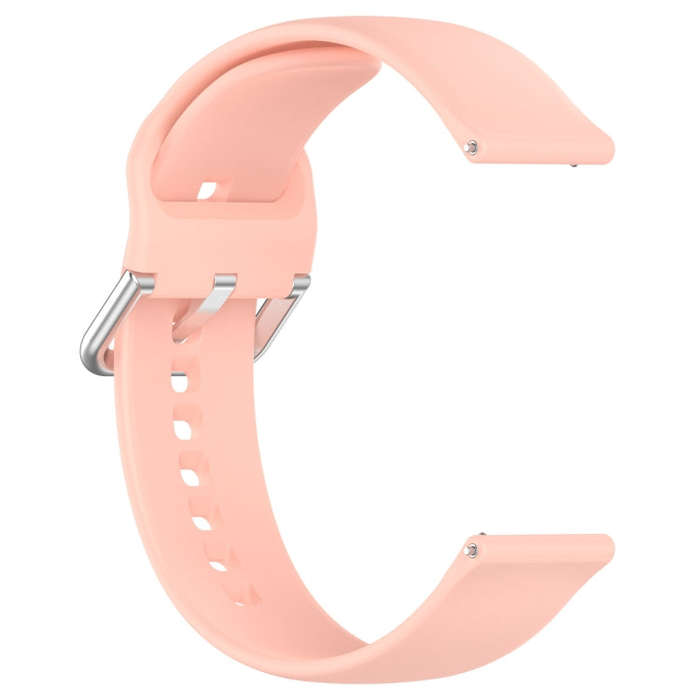 For CMF Watch Pro D395 / Watch Pro 2 22mm Solid Color Silver Buckle Silicone Watch Band, Size:L(L...
