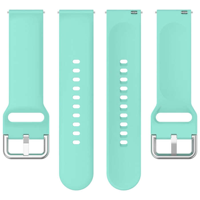 For CMF Watch Pro D395 / Watch Pro 2 22mm Solid Color Silver Buckle Silicone Watch Band, Size:S(T...