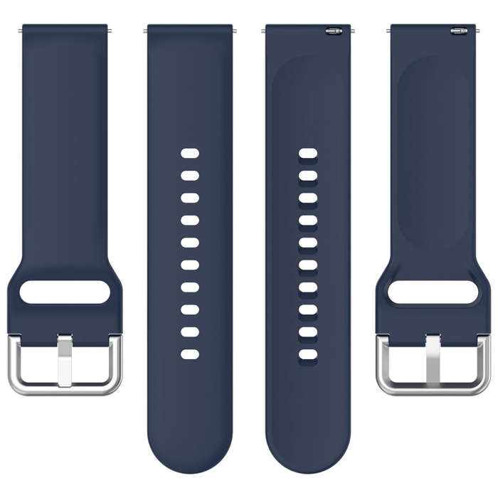 For CMF Watch Pro D395 / Watch Pro 2 22mm Solid Color Silver Buckle Silicone Watch Band, Size:S(M...