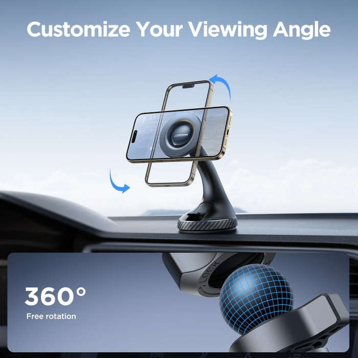 JOYROOM JR-ZS406 Magsafe Magnetic Car Phone Mount Windshield Holder(Black)