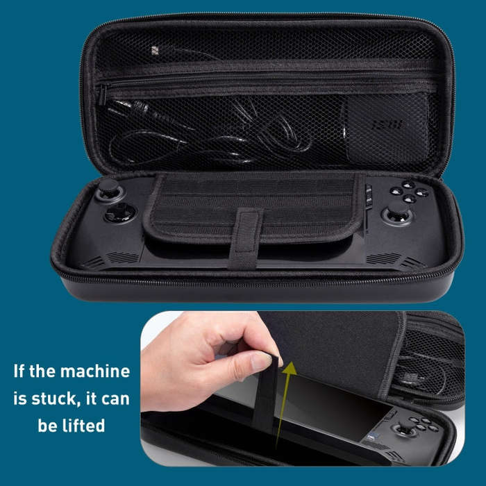 For MSI Claw EVA Portable Game Console Handheld Storage Bag(White)