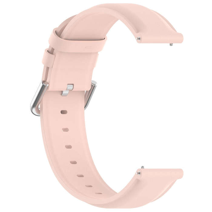 For CMF Watch Pro D395 / Watch Pro 2 22mm Round Tail Genuine Leather Watch Band(Pink)