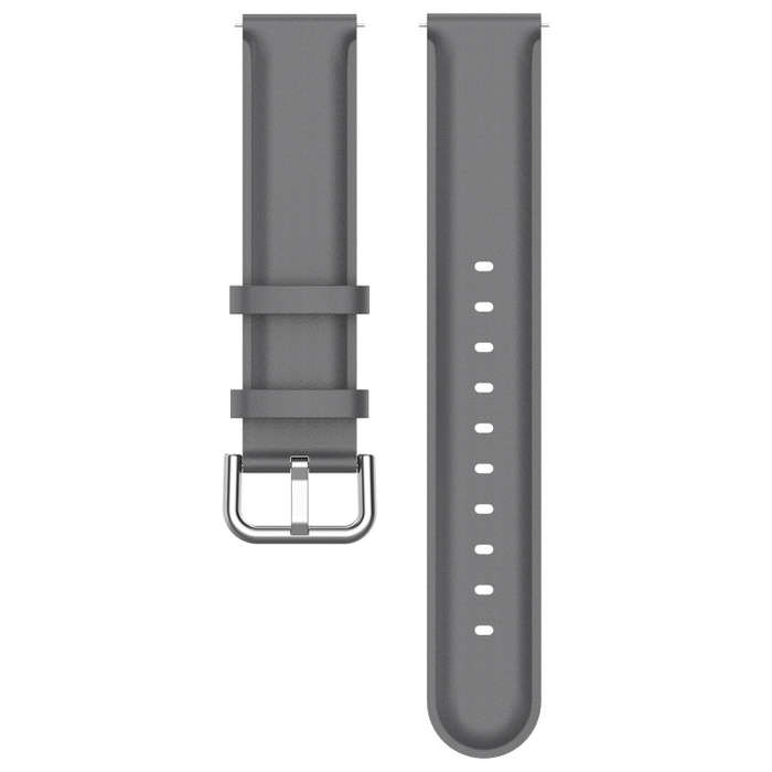 For CMF Watch Pro D395 / Watch Pro 2 22mm Round Tail Genuine Leather Watch Band(Grey)